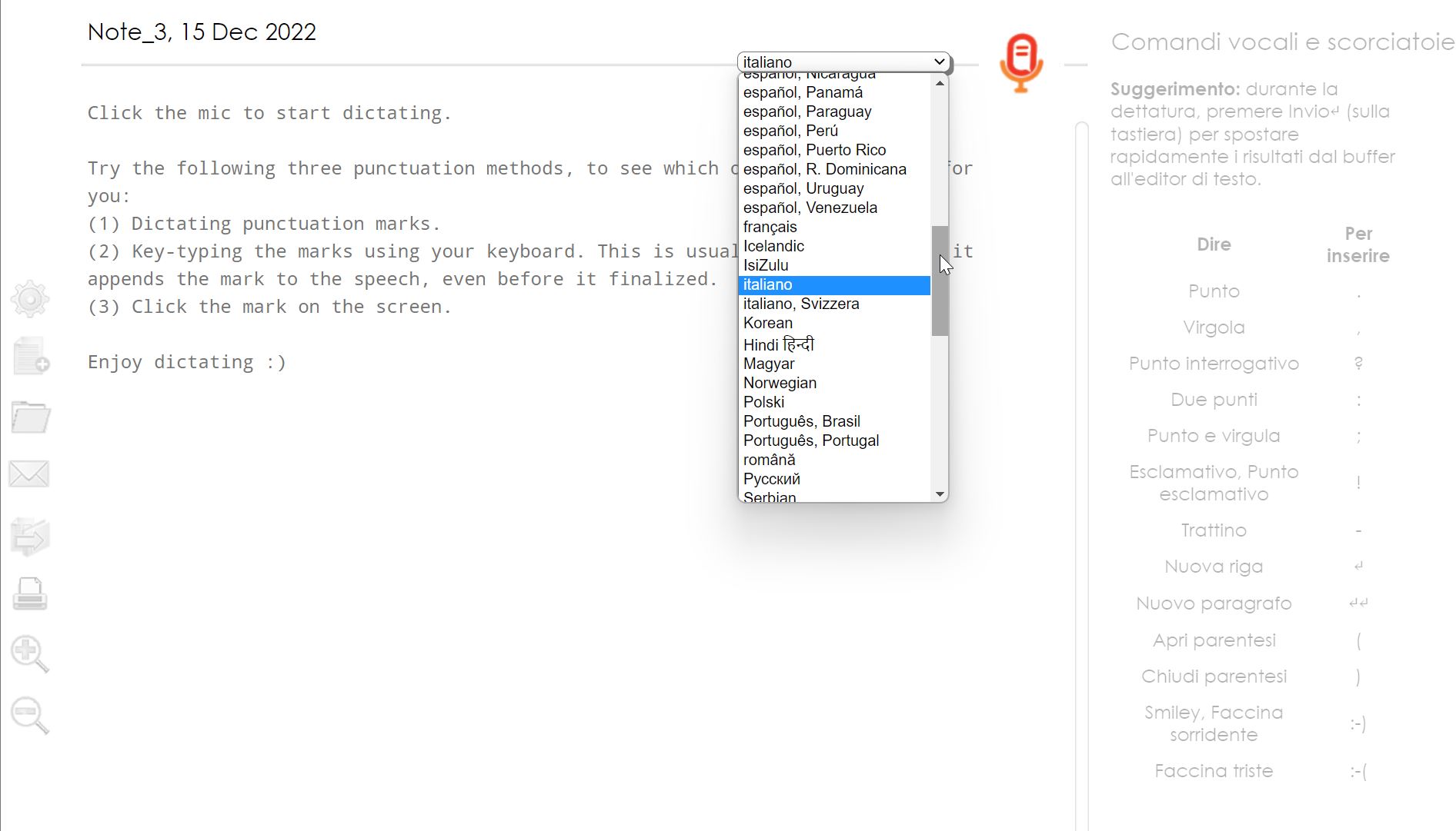 software di riconoscimento vocale